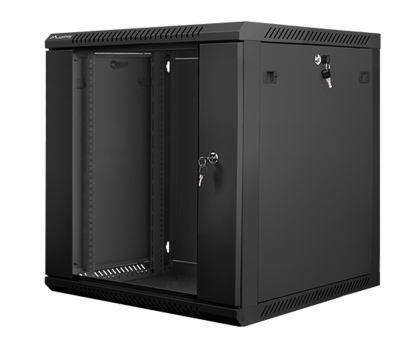 Szafa RACK LANBERG Wisząca 19" 12U 600x600mm jednosekcyjna (czarna) WF01-6612-10B